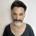 Ultra Realistic Silicone Mask Full Head – Middle-Aged Male Face Mask with Beard for Cosplay, Film FX & Disguise