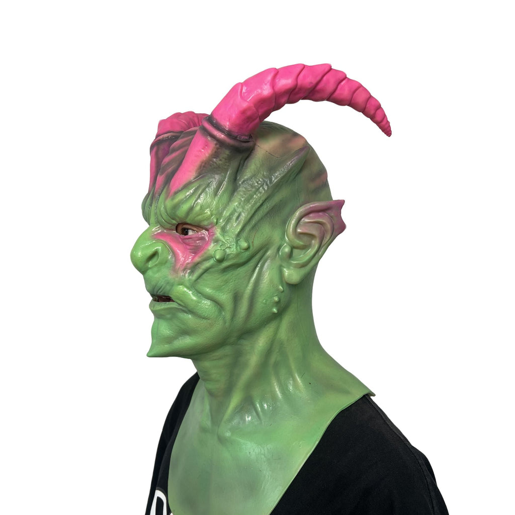 Alien Demon Mask Full Head – Colorful Fantasy Creature Mask for Halloween, Cosplay & Viral Content