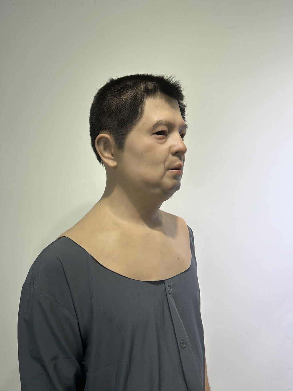 Ultra Realistic Asian Male Silicone Mask – Full Head Human Face Mask for Disguise, Film & Everyday Transformation