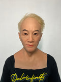 Ultra Realistic Female Silicone Mask Full Head – Natural Middle Aged Woman Mask with Short Hair for Disguise, Cosplay & Film