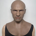 Ultra Realistic Caucasian Male Silicone Mask – Full Head Human Face Disguise Mask for Film, Prank & Identity Transformation