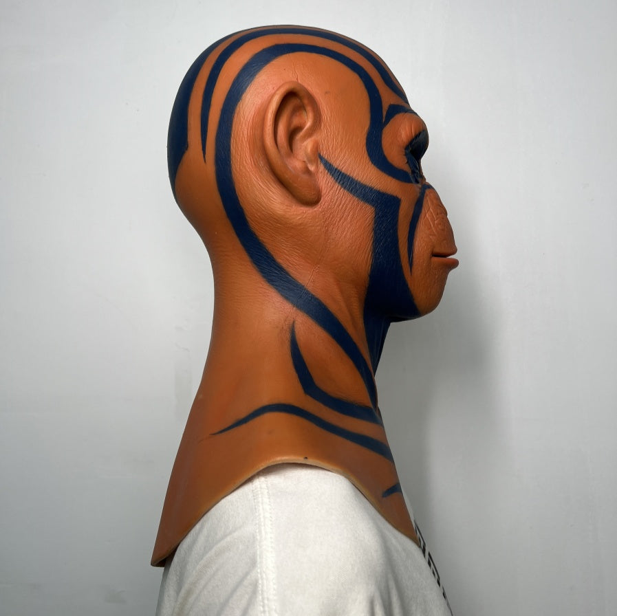 Tribal Monkey Mask Full Head – Artistic Animal Cosplay Mask for Halloween & Costume