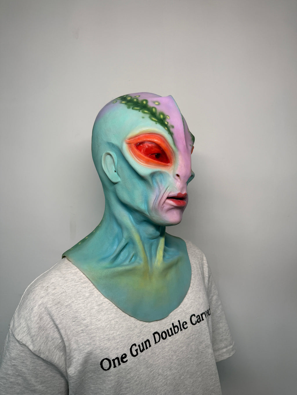 Ultra Realistic Alien Silicone Mask – Full Head Extraterrestrial Mask for Cosplay, Halloween & Viral Content