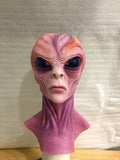 Realistic Alien Silicone Mask Full Head – Sci-Fi Extraterrestrial Mask for Cosplay, Film & Prank