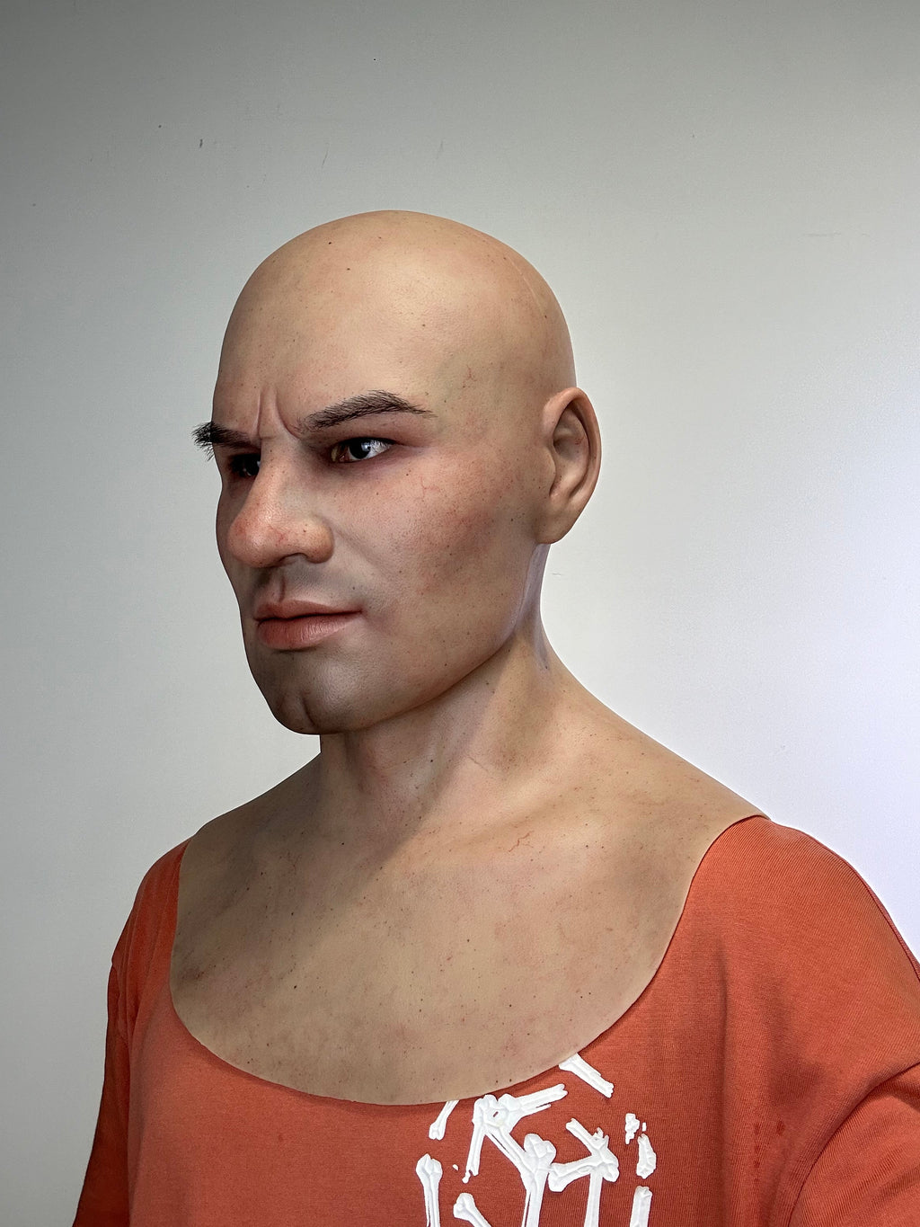Ultra Realistic Strong Face Male Silicone Mask – Full Head Human Disguise Mask for Film, Prank & Transformation