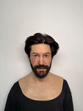 Ultra Realistic Silicone Mask with Hair & Beard – Natural Male Face Disguise for Film, Social Experiments & Content Creation