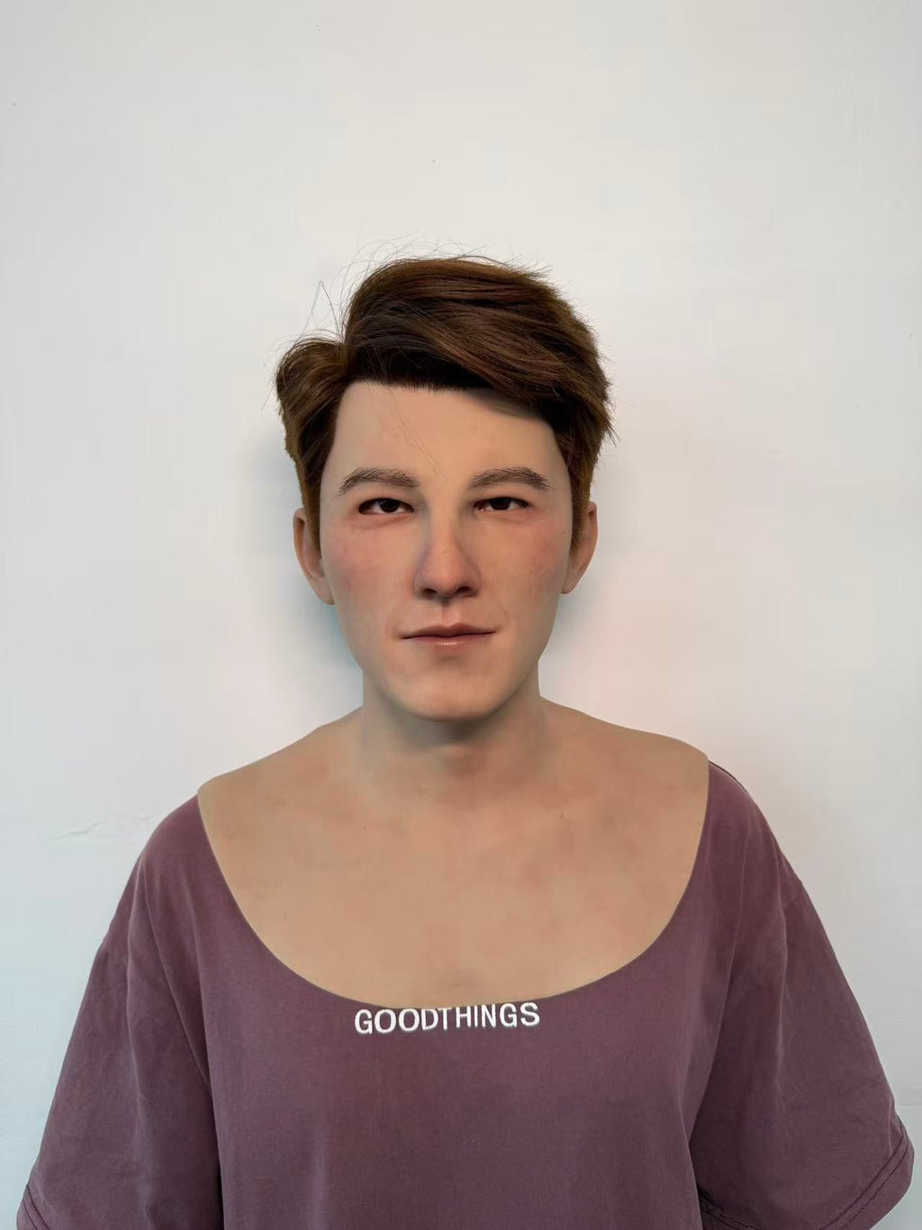 Ultra Realistic Young Male Silicone Mask Full Head – Natural Look Man Mask with Hair for Disguise, Cosplay & Film