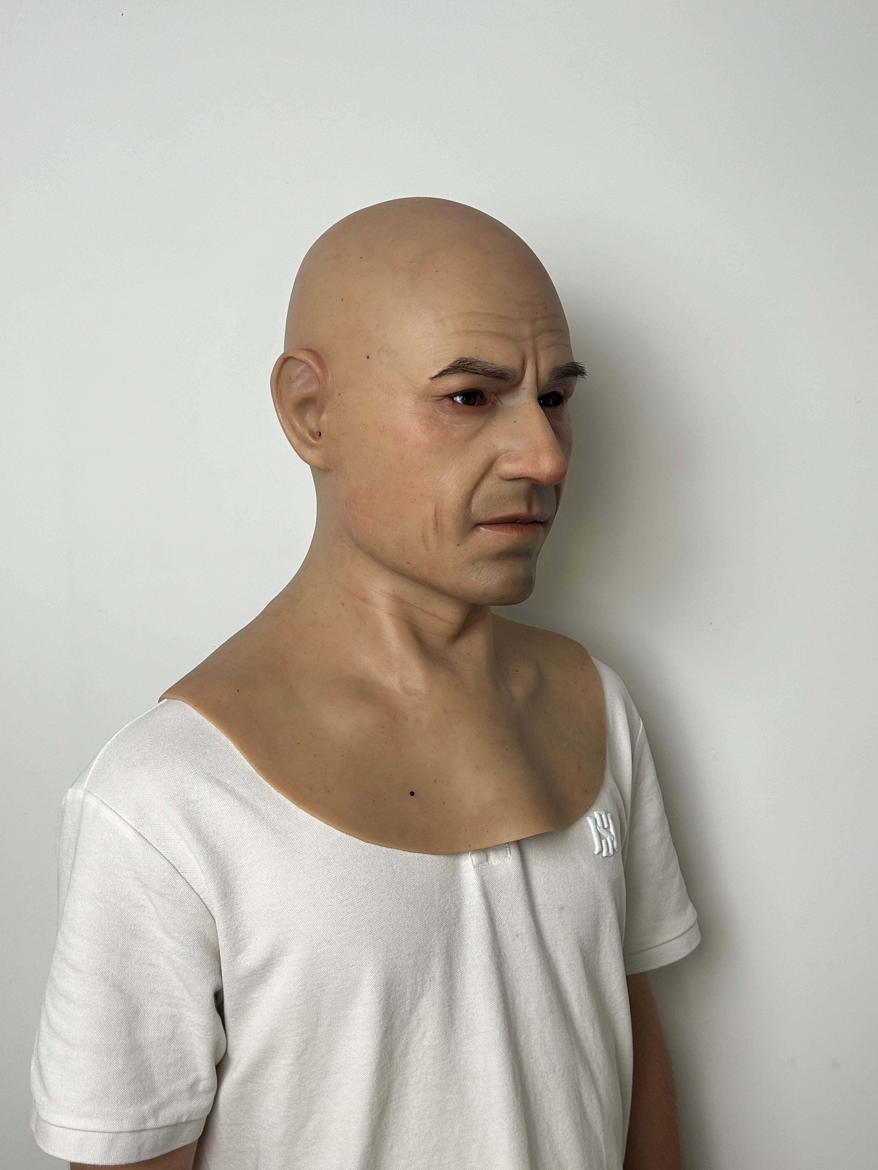 Ultra Realistic Silicone Mask Male – Natural Human Face Disguise for Social Experiments & Daily Use