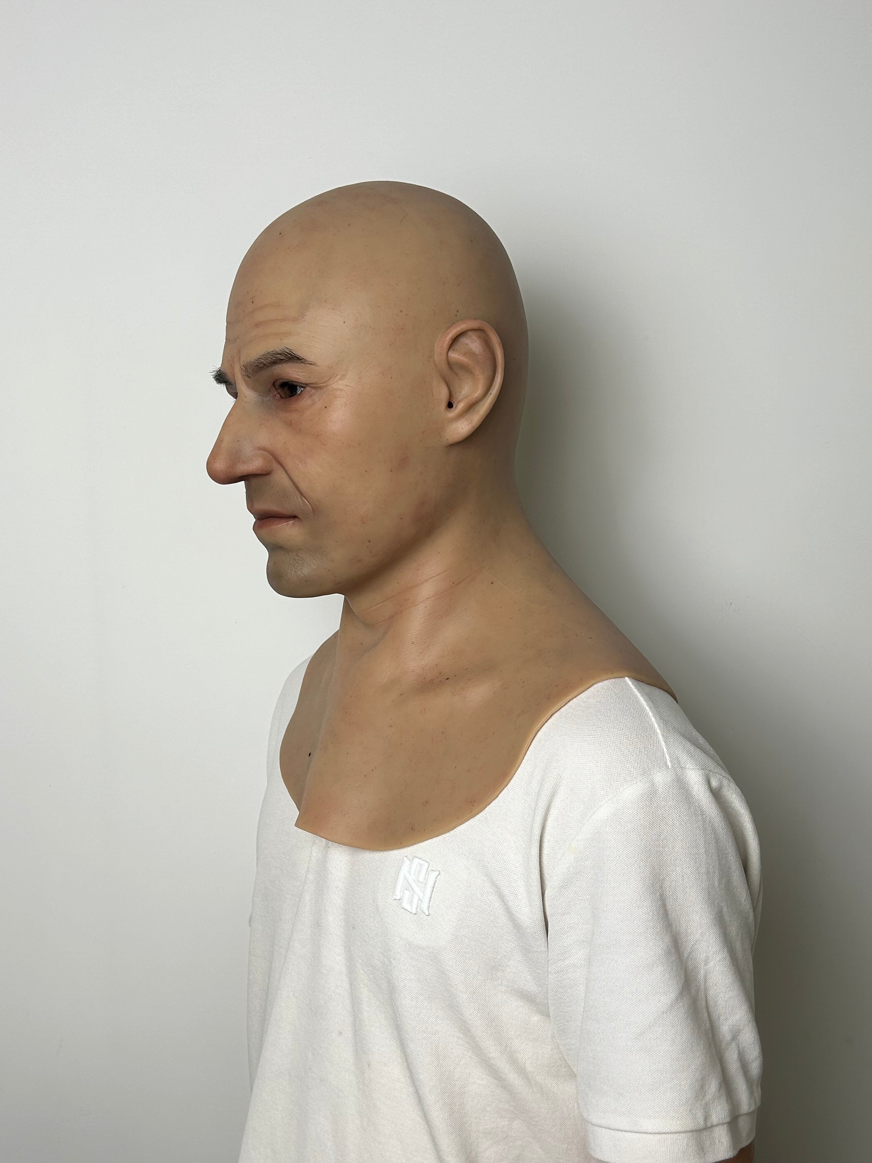 Ultra Realistic Silicone Mask Male – Natural Human Face Disguise for Social Experiments & Daily Use