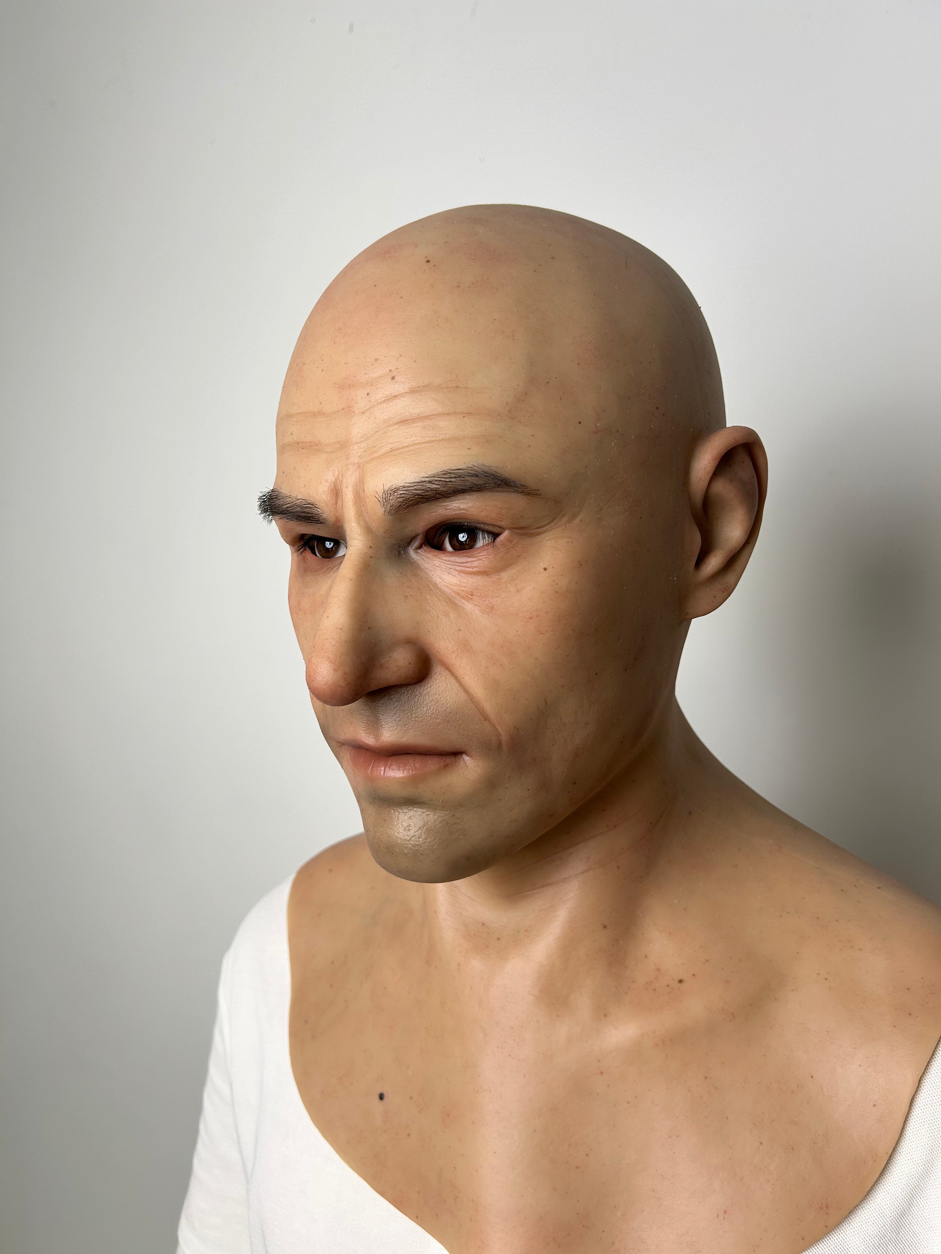 Ultra Realistic Silicone Mask Male – Natural Human Face Disguise for Social Experiments & Daily Use