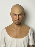 Ultra Realistic Bald Old Man Silicone Mask Full Head – Elderly Male Cosplay Mask for Film, Halloween & FX