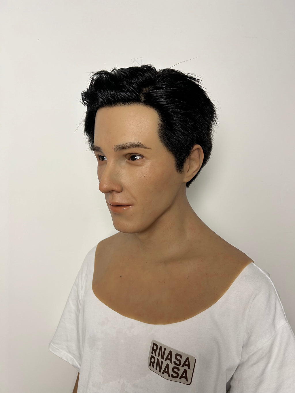 Ultra Realistic Handsome Male Silicone Mask Full Head – Hyper Real Young Man Mask with Hair for Disguise, Cosplay & Film