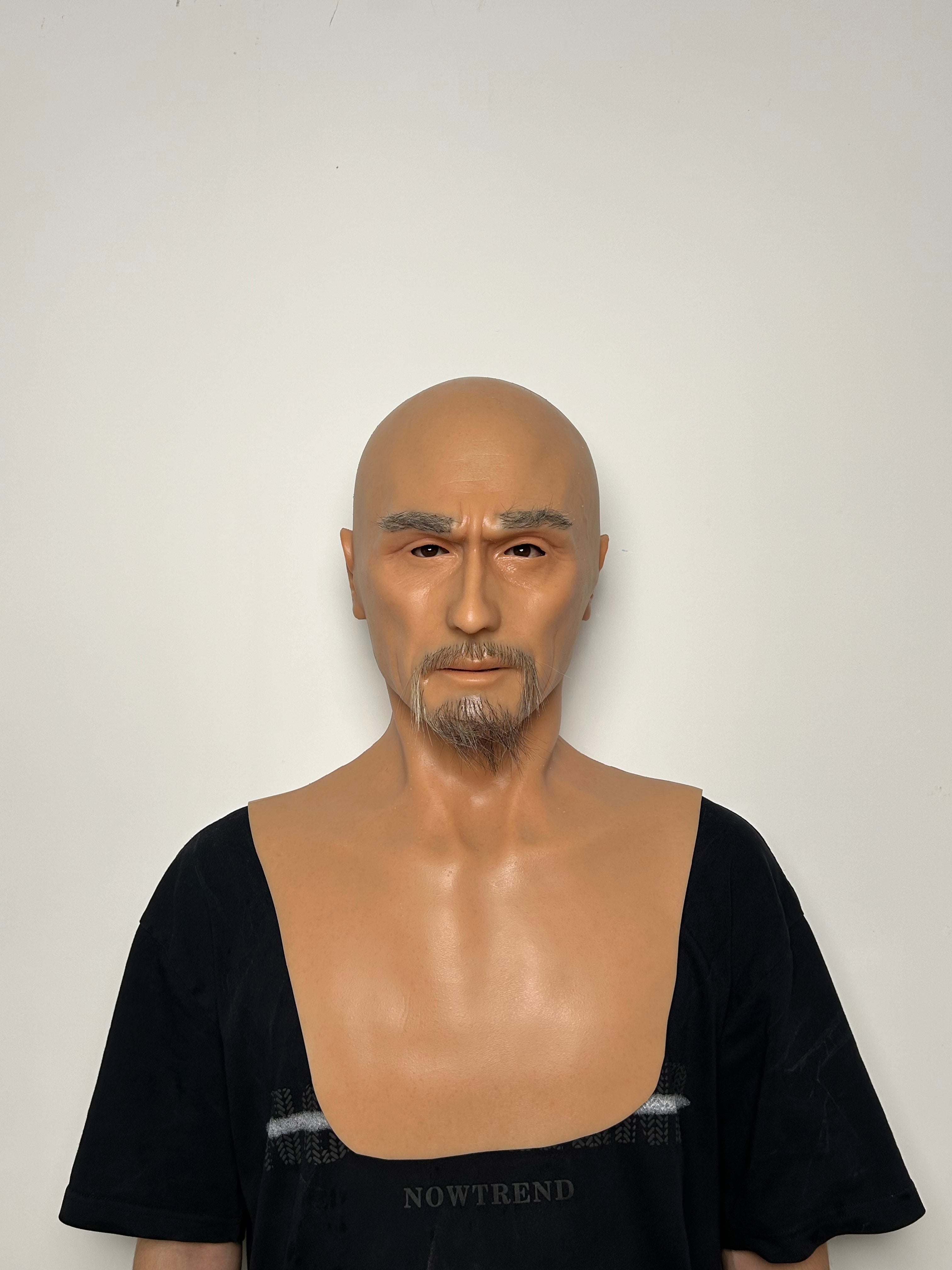 Ultra Realistic Silicone Mask Old Man – Asian Elder Face Disguise for Film, Roleplay & Social Experiments