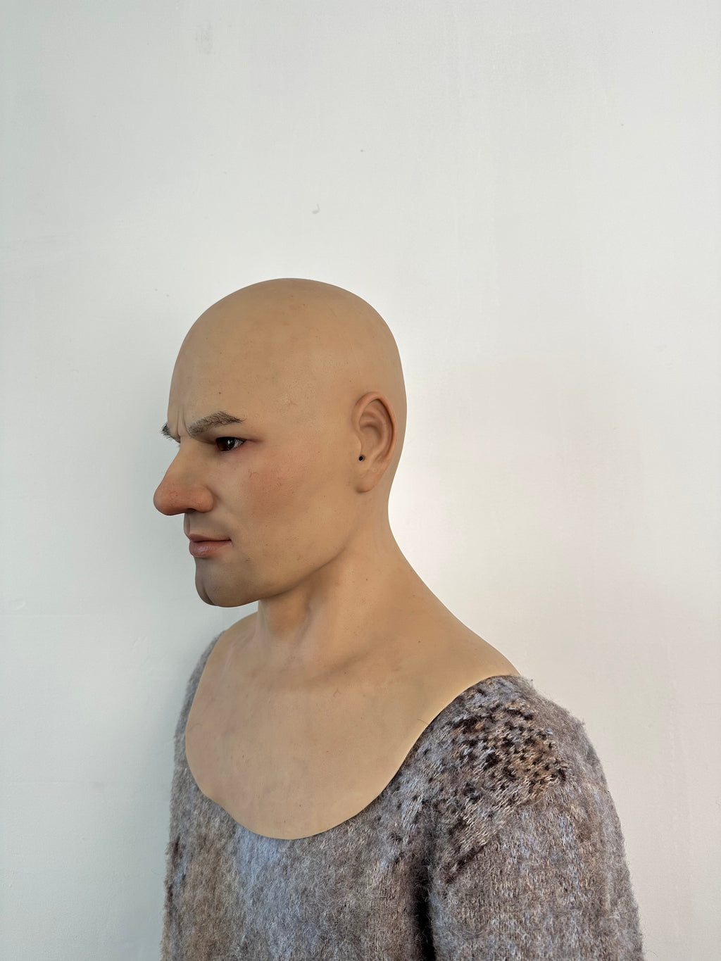 Ultra Realistic Strong Face Male Silicone Mask – Full Head Human Disguise Mask for Film, Prank & Transformation
