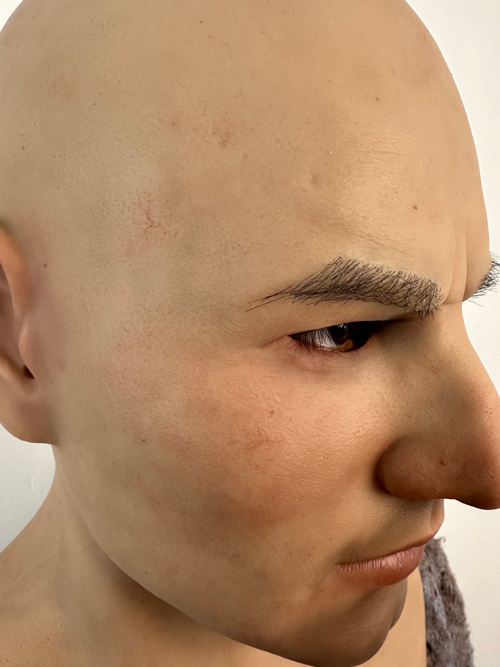 Ultra Realistic Strong Face Male Silicone Mask – Full Head Human Disguise Mask for Film, Prank & Transformation