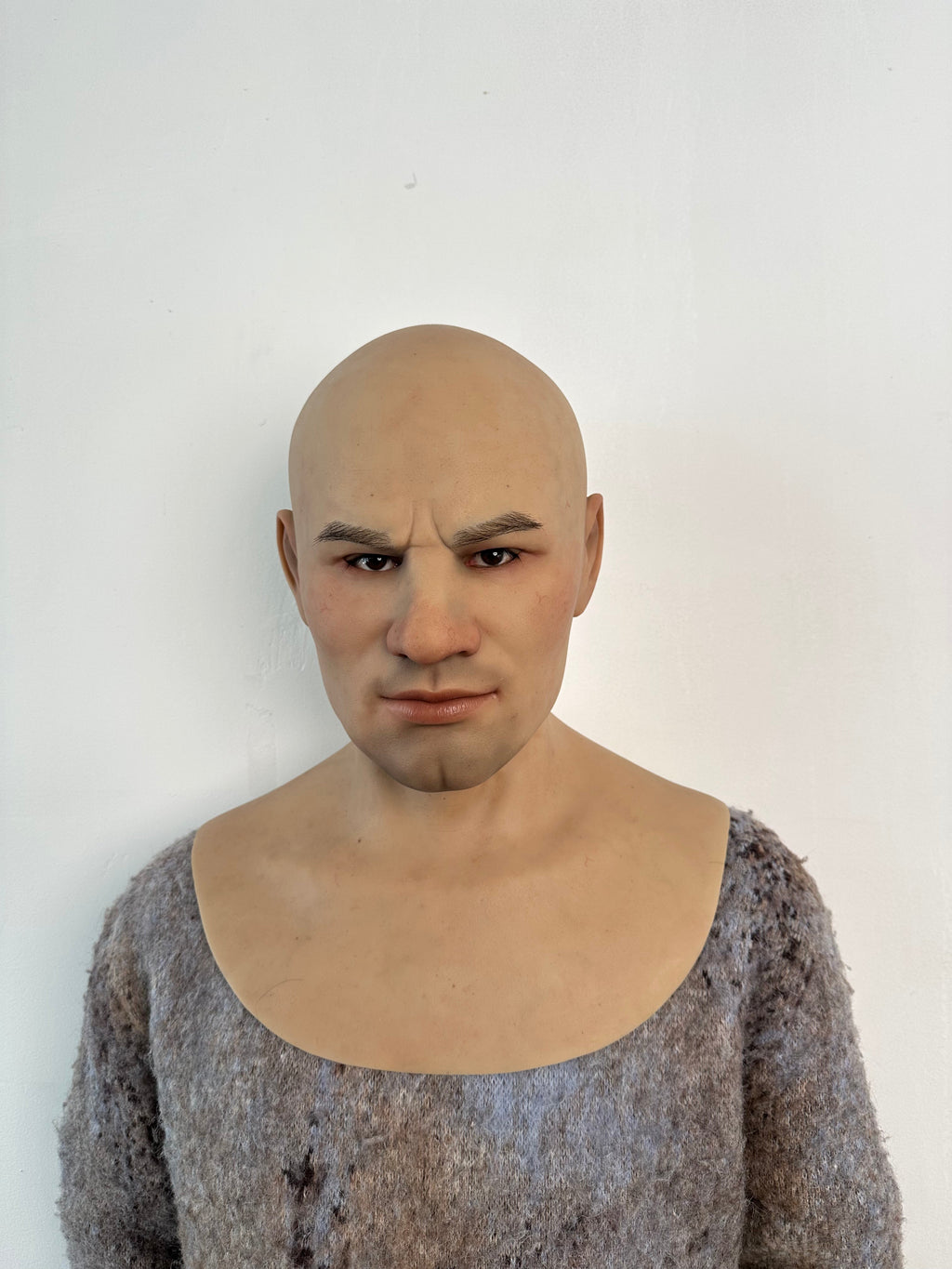 Ultra Realistic Strong Face Male Silicone Mask – Full Head Human Disguise Mask for Film, Prank & Transformation