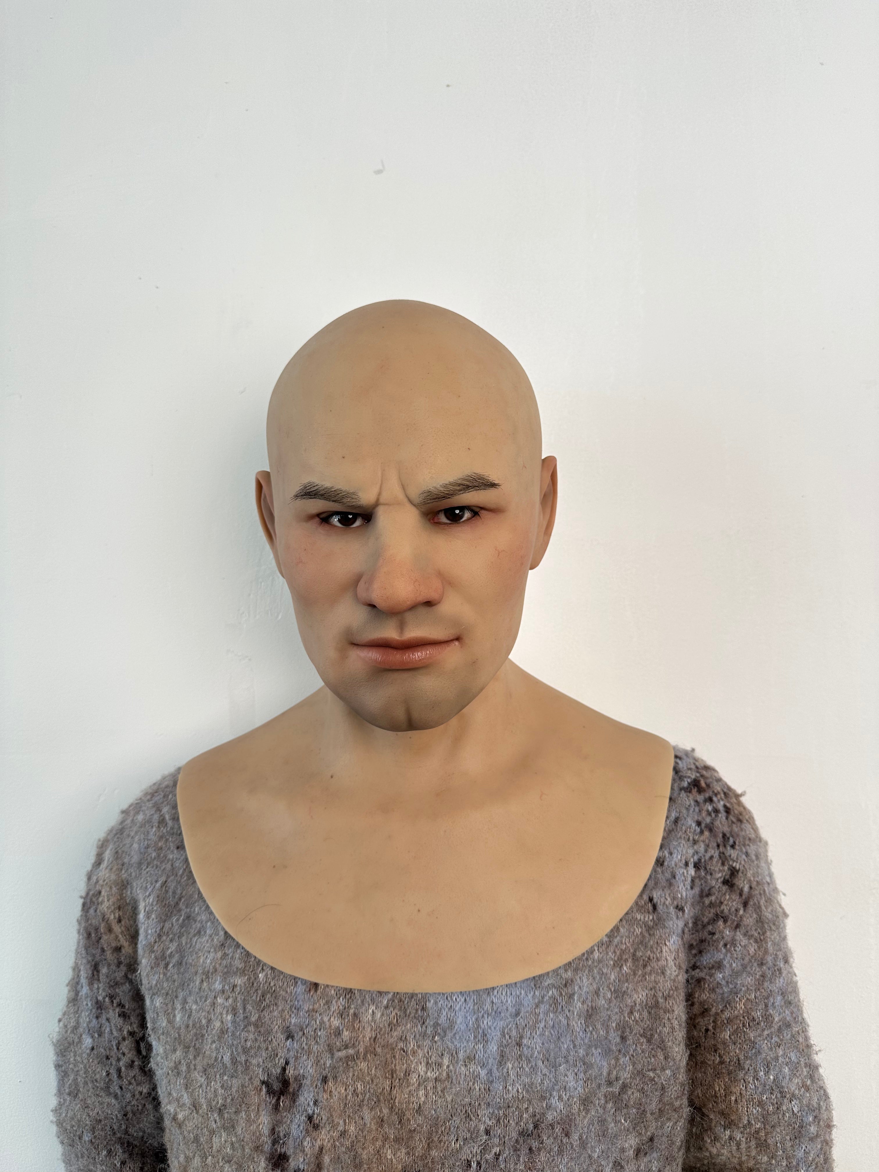Ultra Realistic Strong Face Male Silicone Mask – Full Head Human Disguise Mask for Film, Prank & Transformation