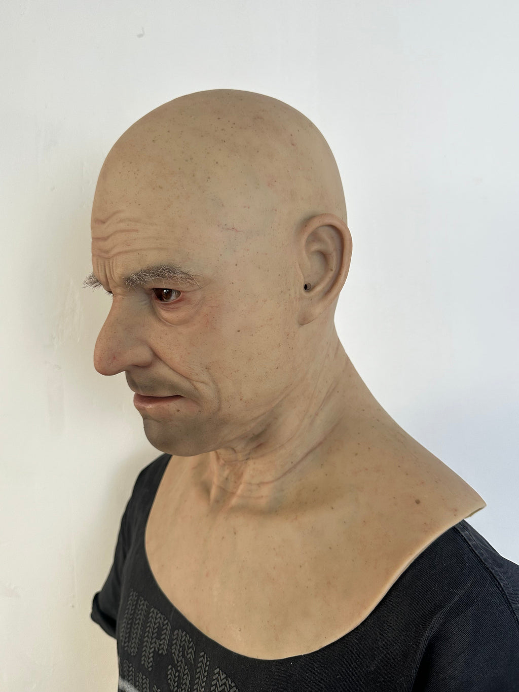 Ultra Realistic Old Man Silicone Mask Full Head – Elderly Male Face Mask for Disguise, Film & Cosplay
