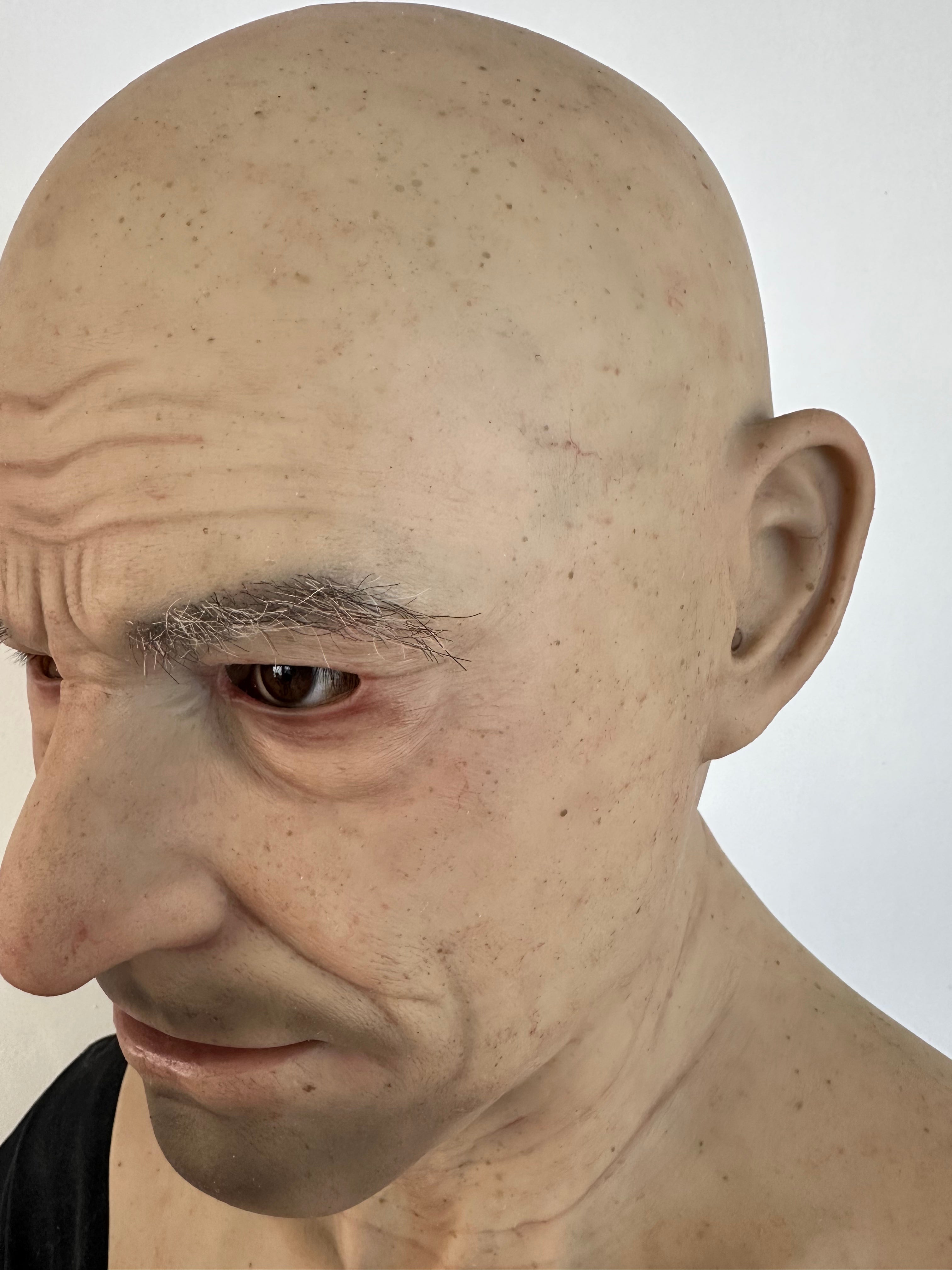 Ultra Realistic Old Man Silicone Mask Full Head – Elderly Male Face Mask for Disguise, Film & Cosplay