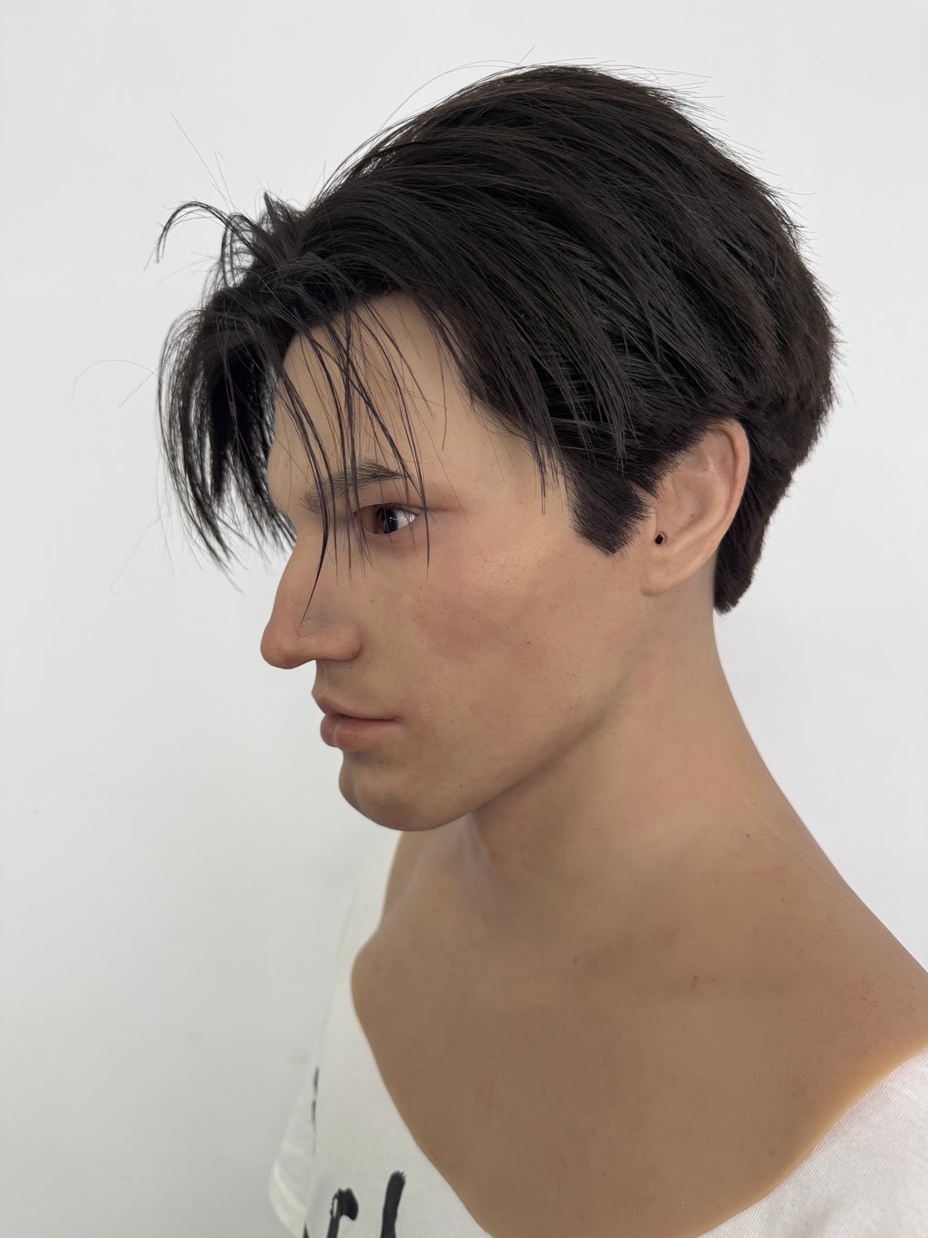 Ultra Realistic Young Asian Male Silicone Mask Full Head – Natural Skin Cosplay Disguise Mask with Hair