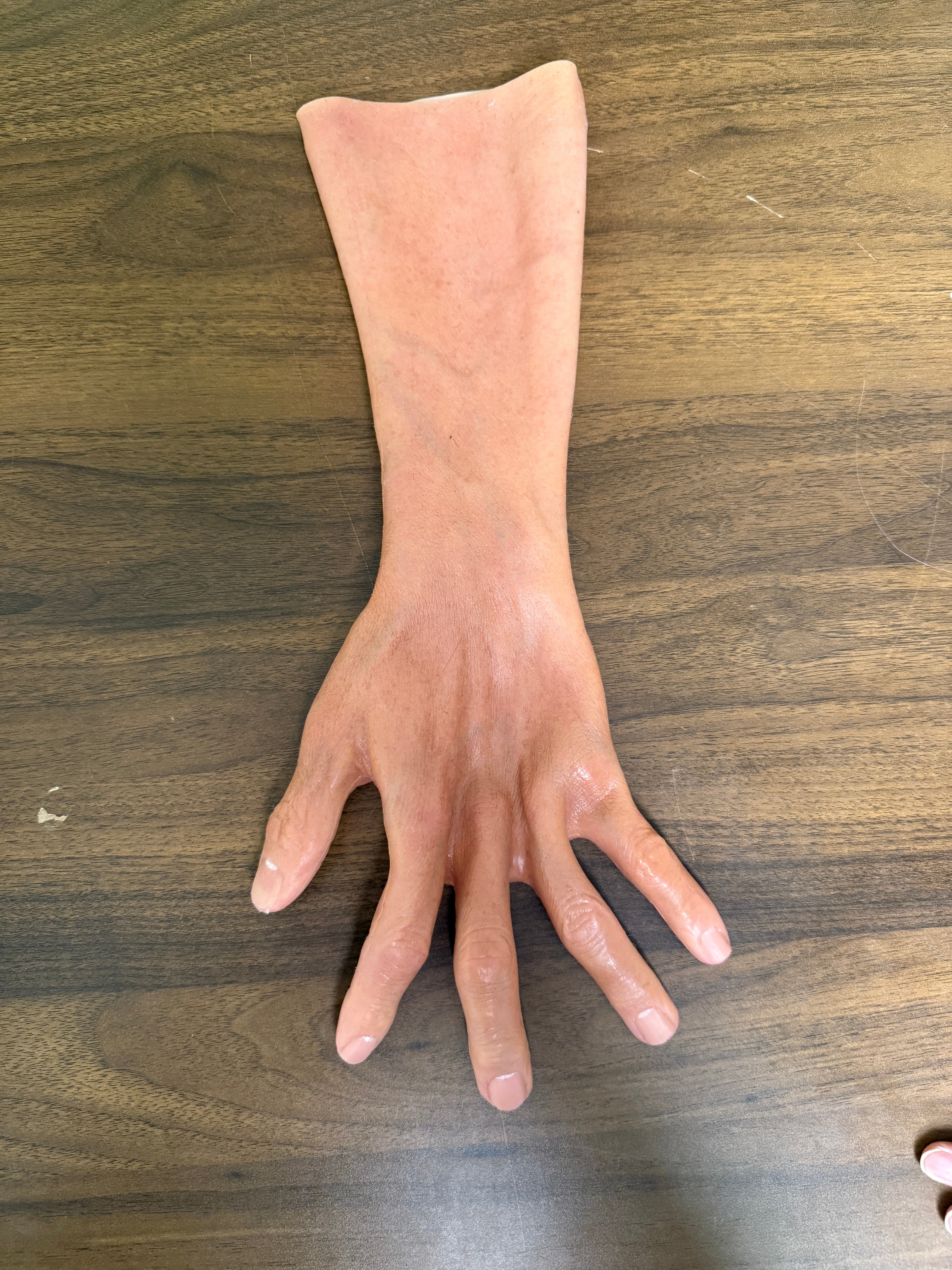 Hyper Realistic Silicone Hands with Forearm – Ultra Lifelike Wearable Hands for Full Disguise & Mask Matching