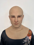Ultra Realistic Bald Young Man Silicone Mask Full Head – Hyper Real Male Disguise Mask for Cosplay, Prank & Film