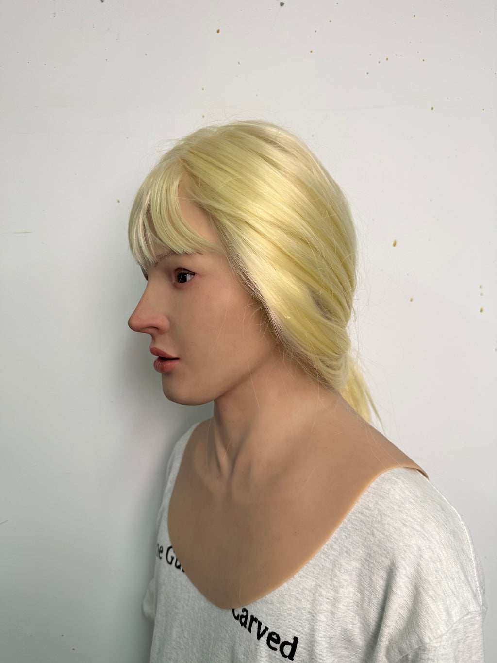 Ultra Realistic Blonde Female Silicone Mask Full Head – Hyper Real Young Woman Mask for Cosplay, Disguise & Film