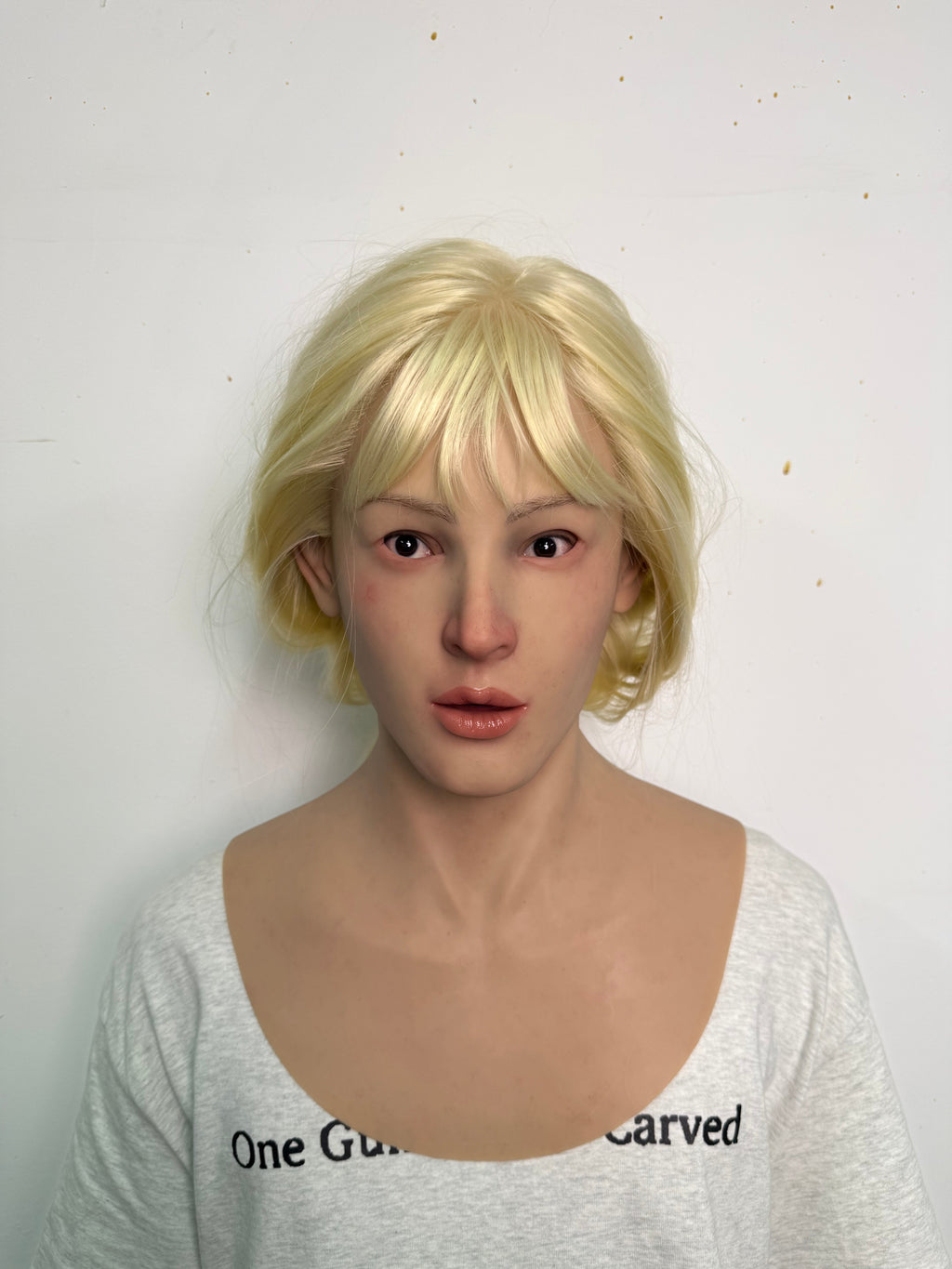 Ultra Realistic Blonde Female Silicone Mask Full Head – Hyper Real Young Woman Mask for Cosplay, Disguise & Film