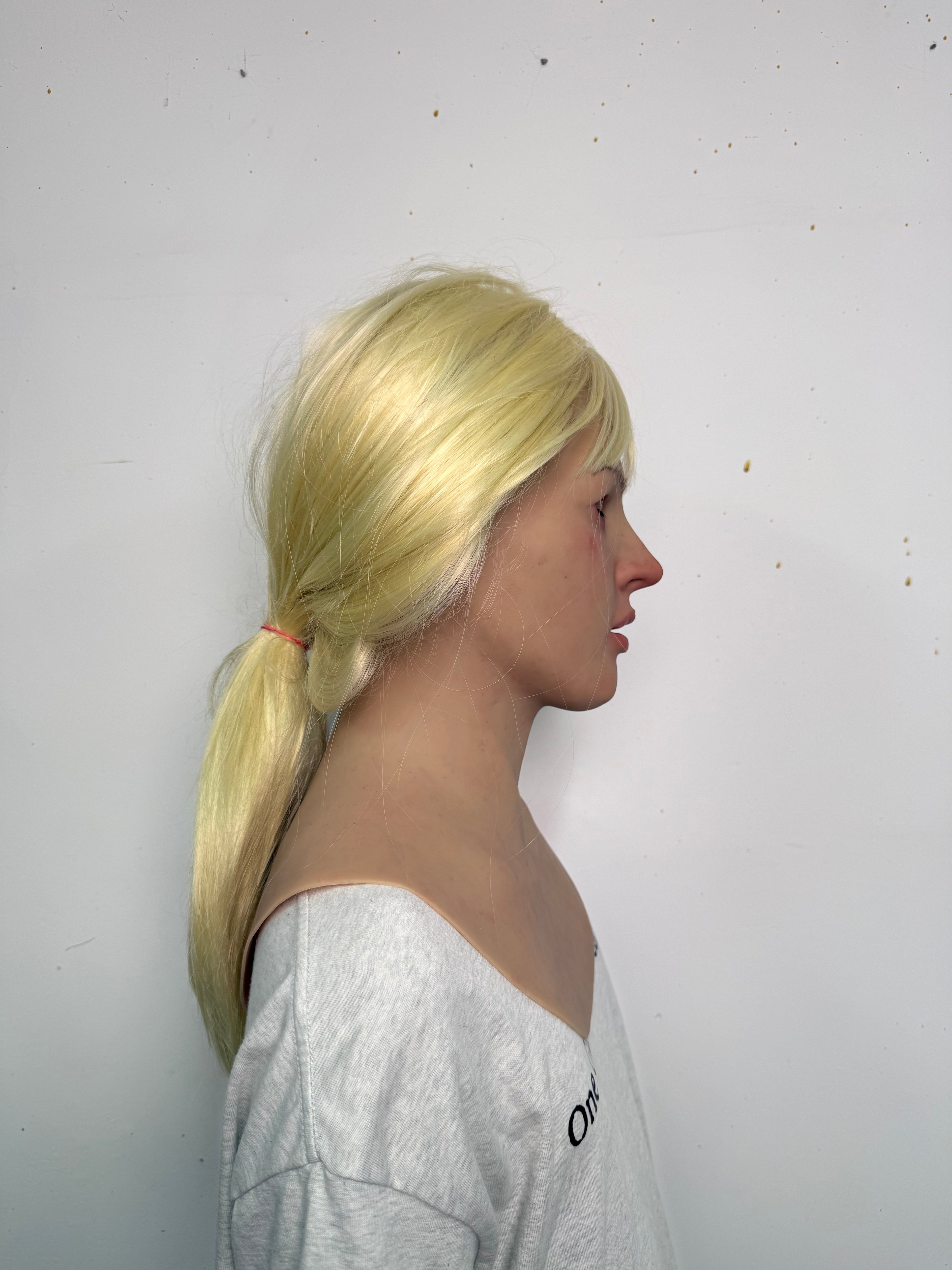 Ultra Realistic Blonde Female Silicone Mask Full Head – Hyper Real Young Woman Mask for Cosplay, Disguise & Film