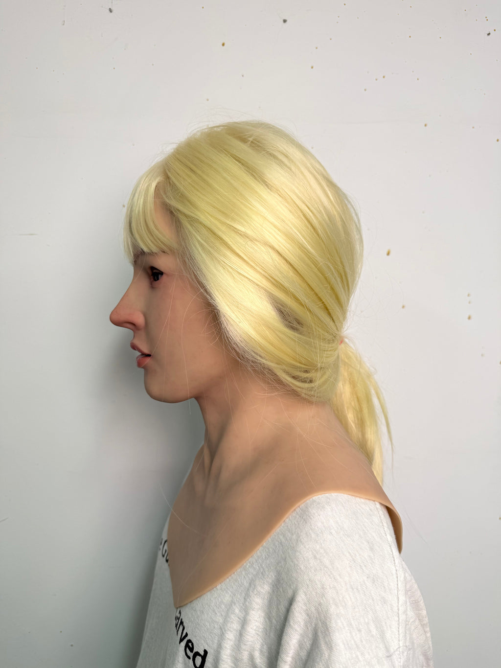 Ultra Realistic Blonde Female Silicone Mask Full Head – Hyper Real Young Woman Mask for Cosplay, Disguise & Film