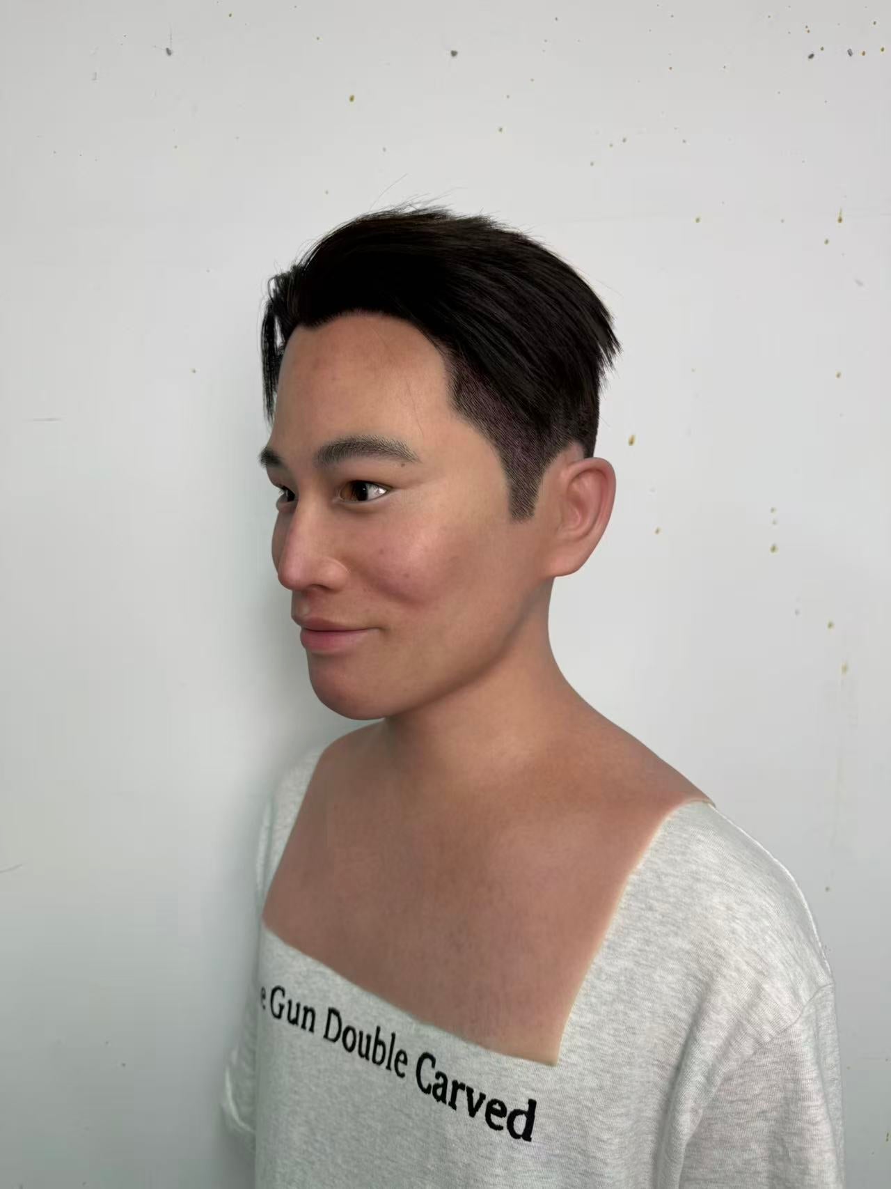Ultra Realistic Asian Male Silicone Mask Full Head – Natural Young Man Disguise Mask for Cosplay, Prank & Film