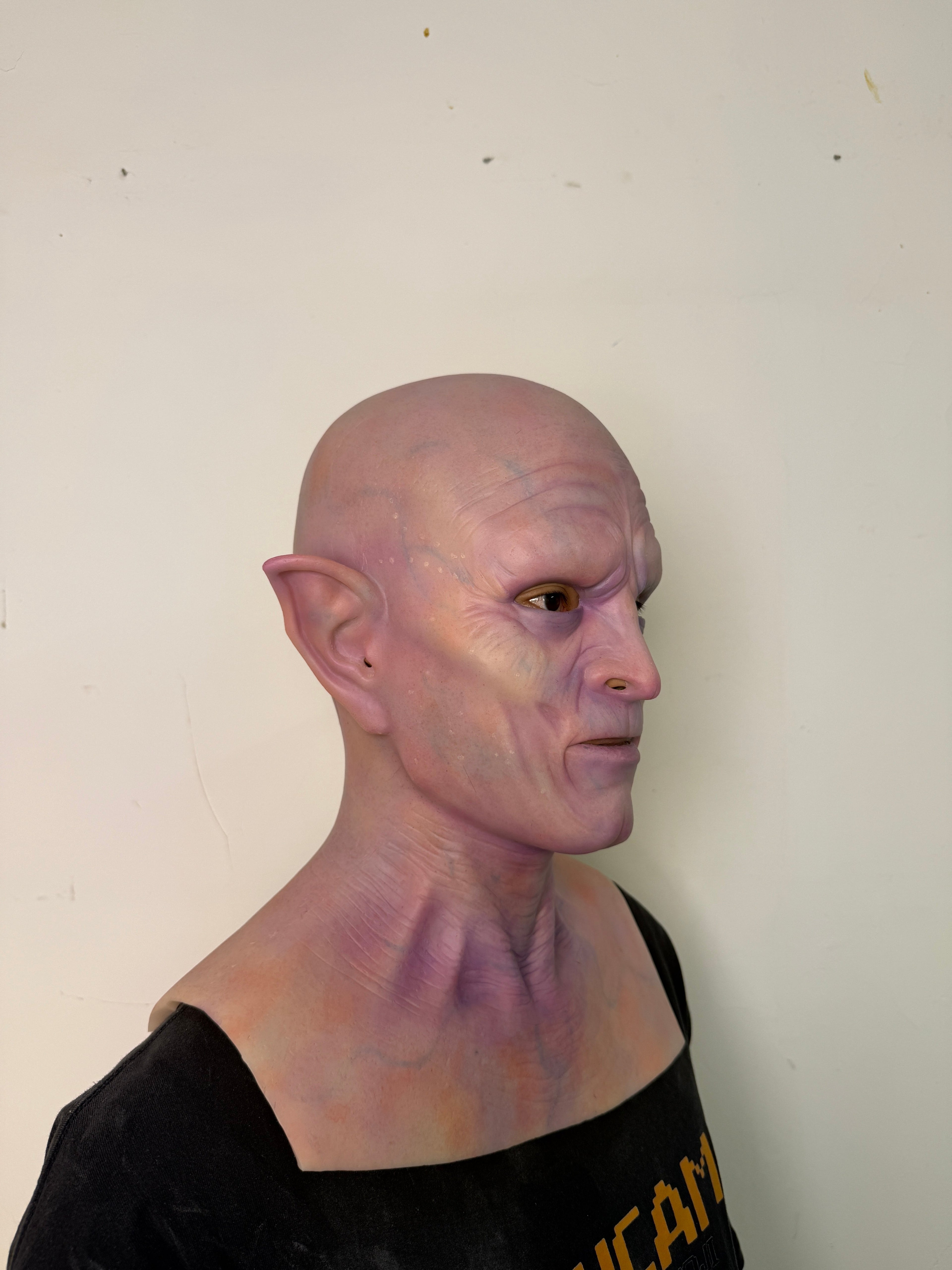 Ultra Realistic Alien Silicone Mask Full Head – Hyper Real Creature Mask for Cosplay, Film FX & Halloween