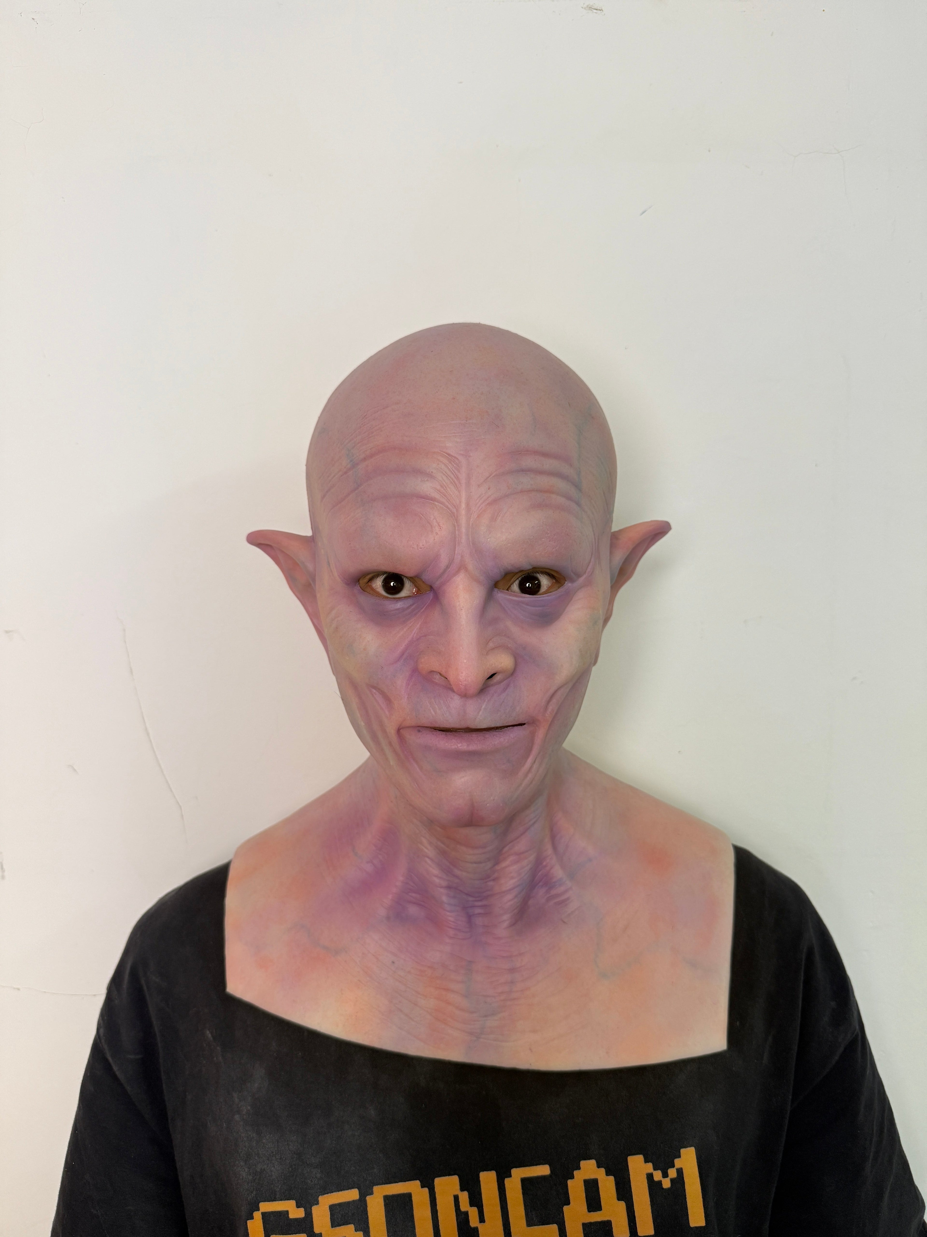 Ultra Realistic Alien Silicone Mask Full Head – Hyper Real Creature Mask for Cosplay, Film FX & Halloween