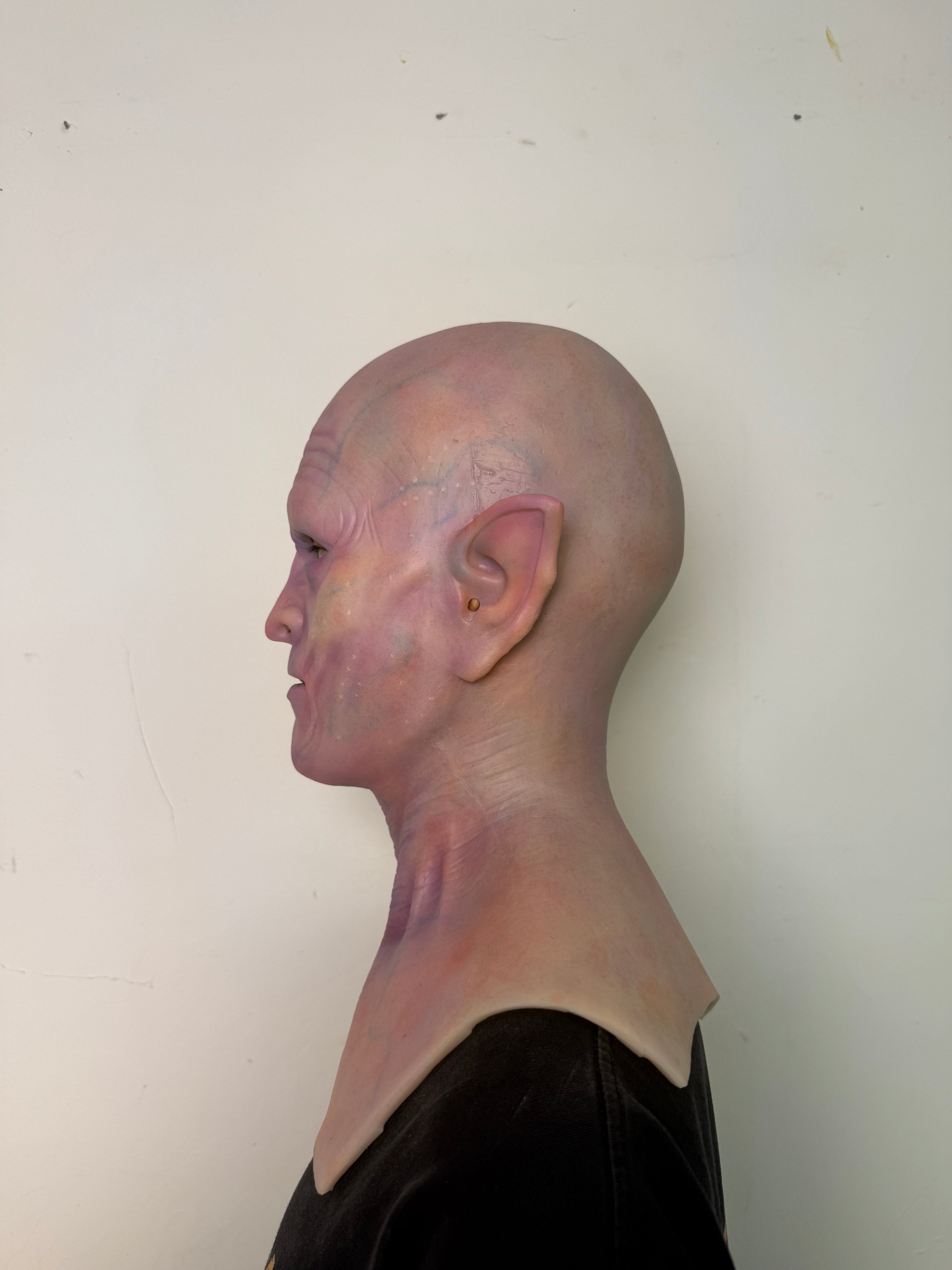 Ultra Realistic Alien Silicone Mask Full Head – Hyper Real Creature Mask for Cosplay, Film FX & Halloween