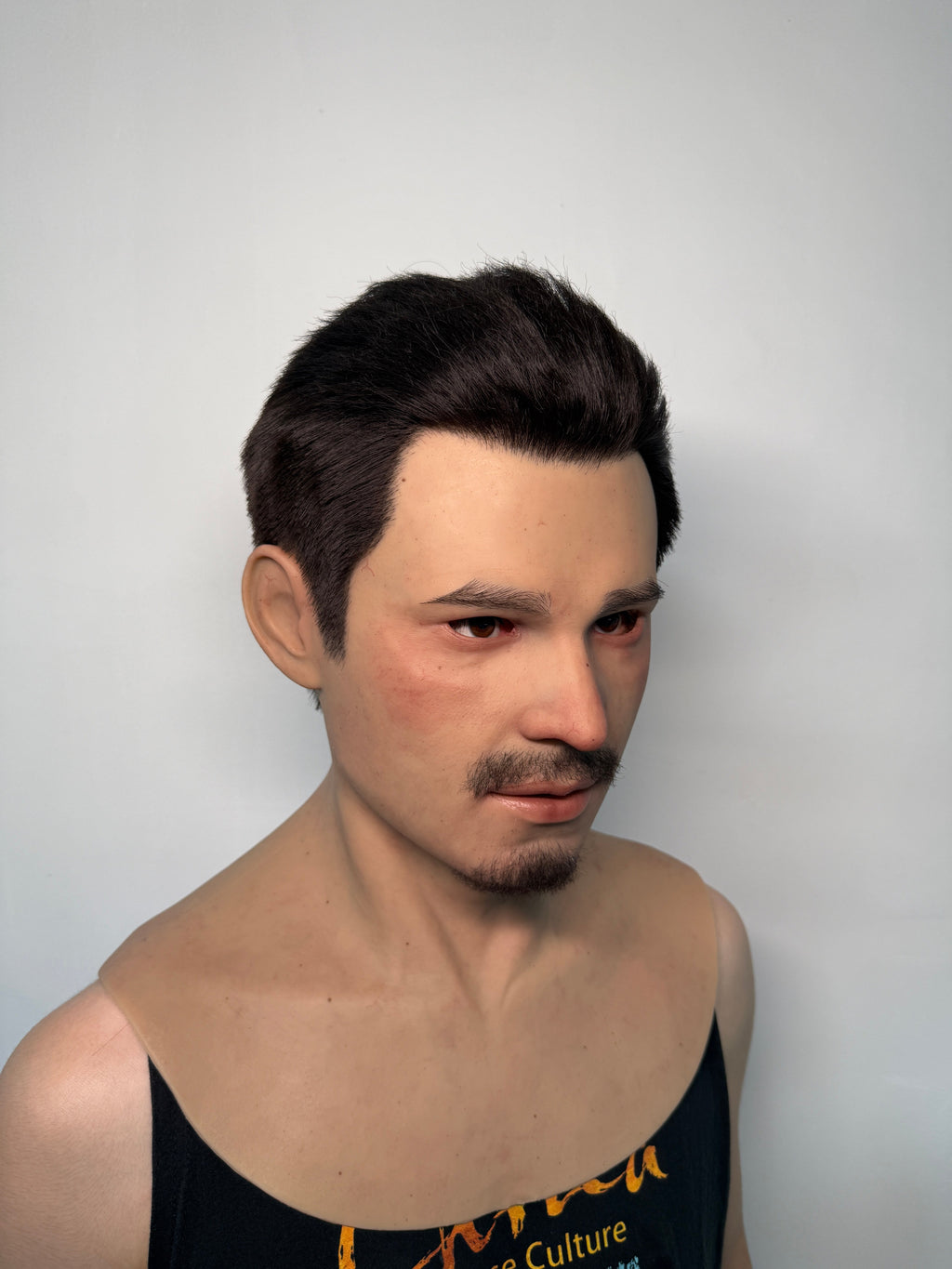 Ultra Realistic Silicone Mask Full Head – Mature Male Beard Face Mask for Disguise, Cosplay & Film Use