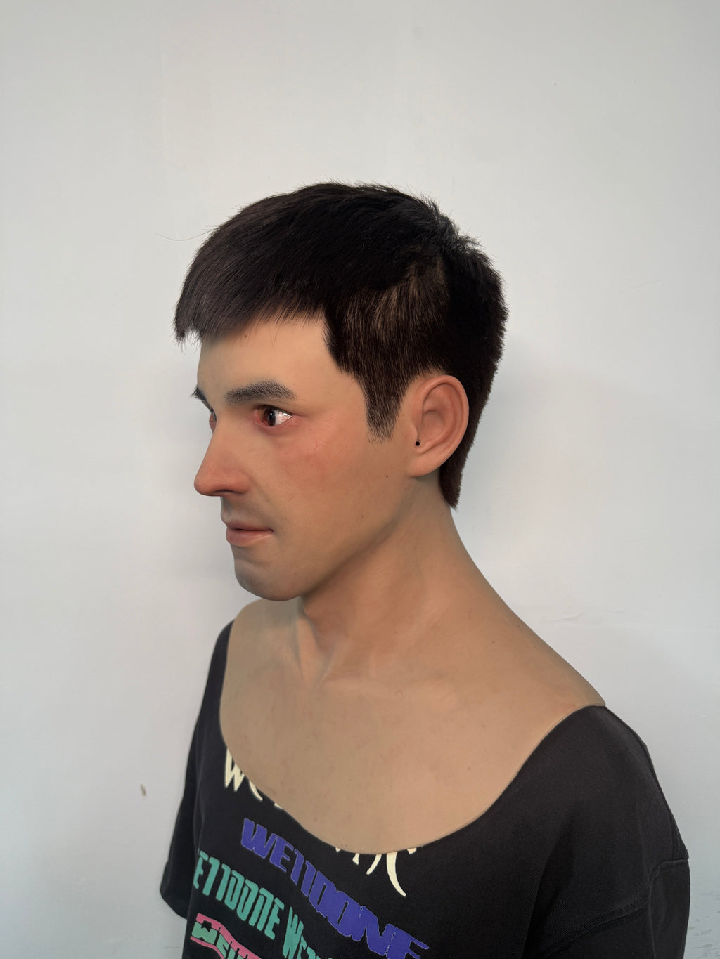 Ultra Realistic Silicone Mask Full Head – Natural Asian Male Face Disguise Mask for Cosplay, Film & Social Experiments