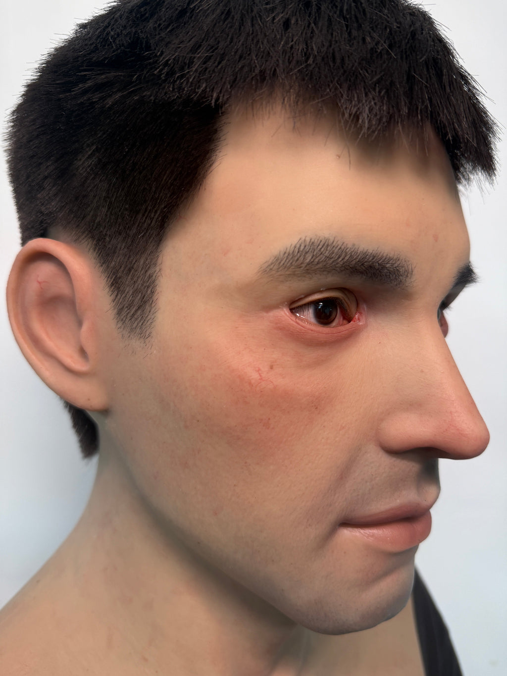 Ultra Realistic Silicone Mask Full Head – Natural Asian Male Face Disguise Mask for Cosplay, Film & Social Experiments