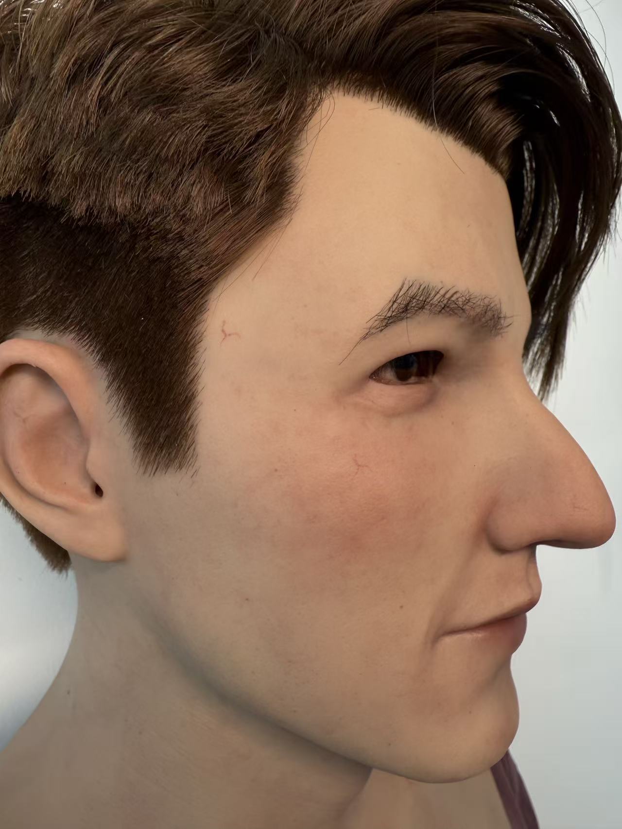 Ultra Realistic Young Male Silicone Mask Full Head – Natural Look Man Mask with Hair for Disguise, Cosplay & Film