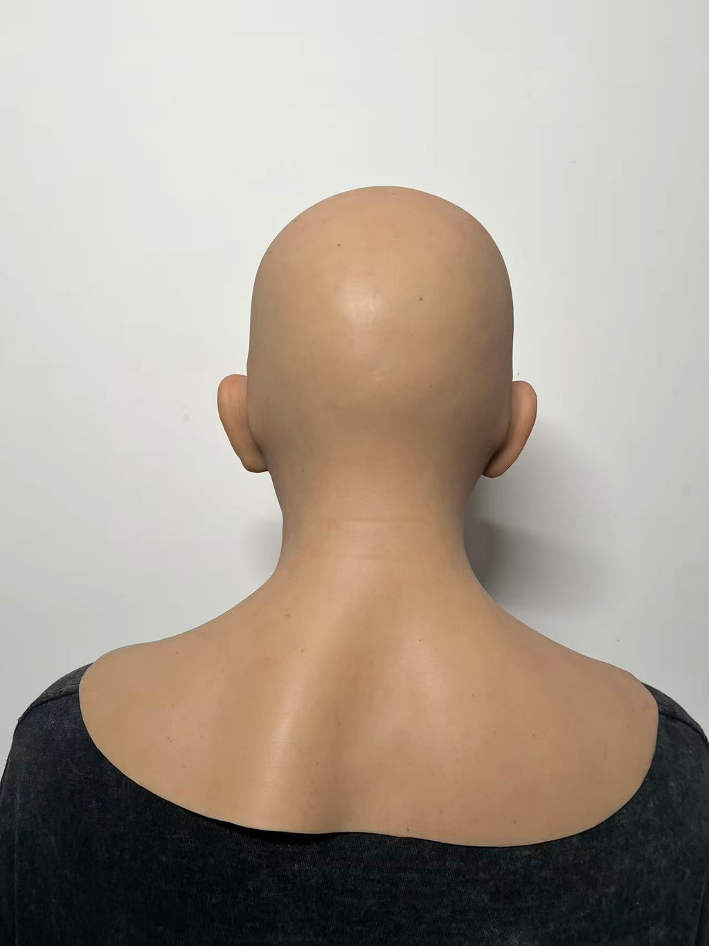 Ultra Realistic Bald Asian Male Silicone Mask – Full Head Human Face Mask for Disguise, Film & Everyday Identity Transformation