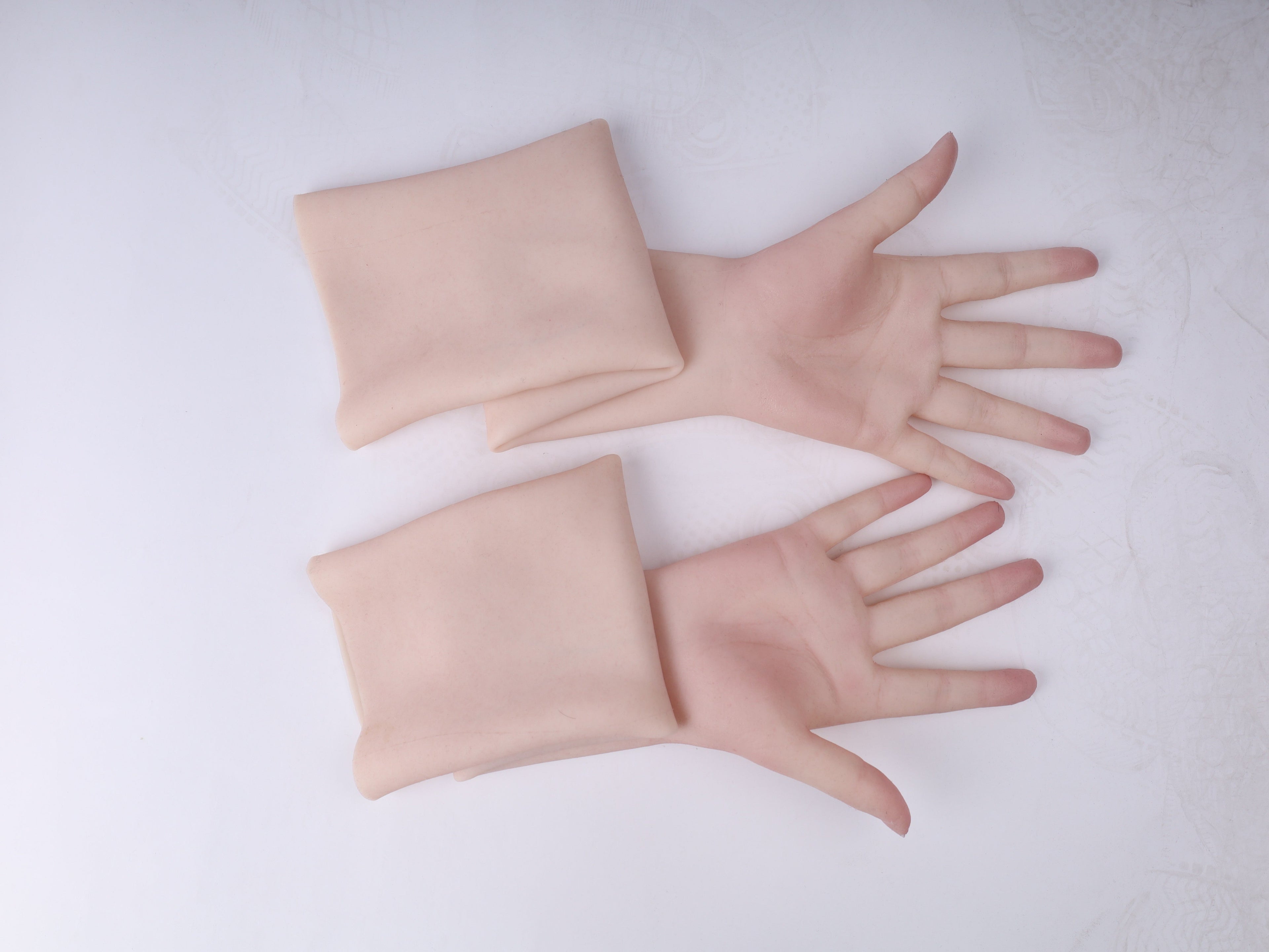 Ultra Realistic Female Silicone Hands with Forearm – Lifelike Wearable Hands for Full Disguise, Cosplay & Film