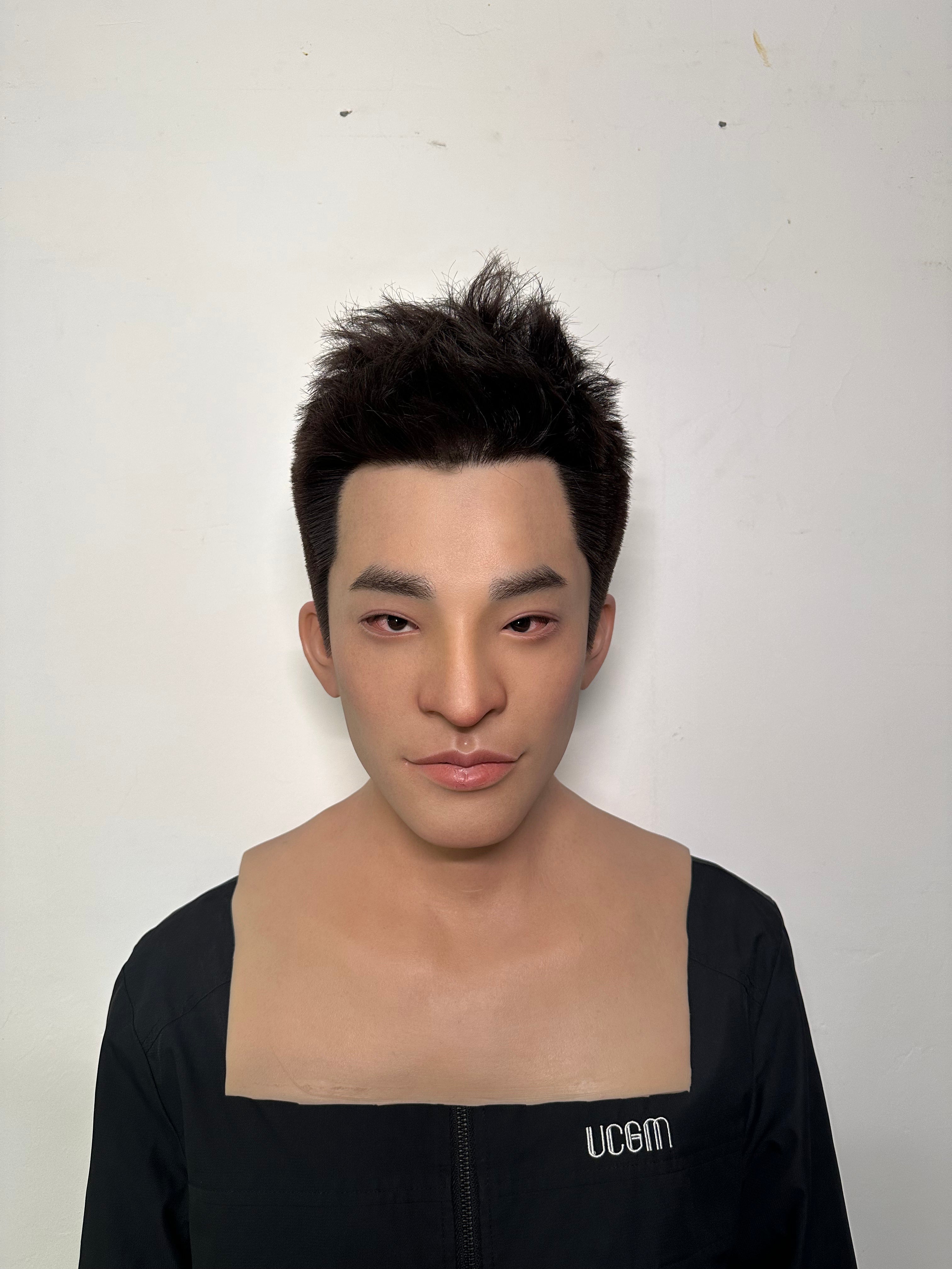 Ultra Realistic Silicone Mask Full Head – Young Male Face Mask with Smooth Skin for Cosplay, Film & Disguise