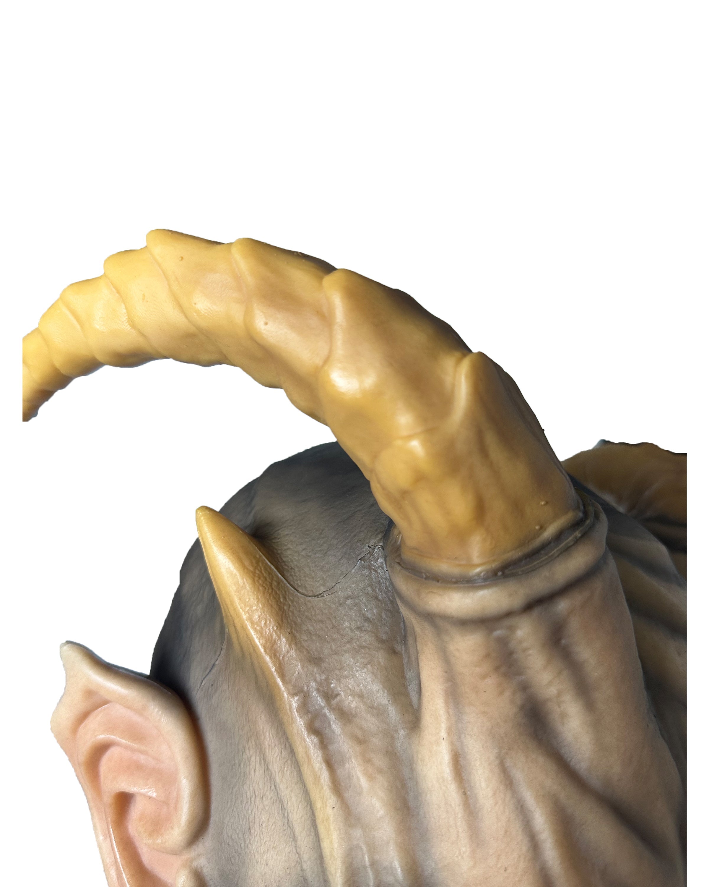 Demon Horn Mask Full Head – Ultra Realistic Devil Cosplay Mask for Halloween, Horror & Film