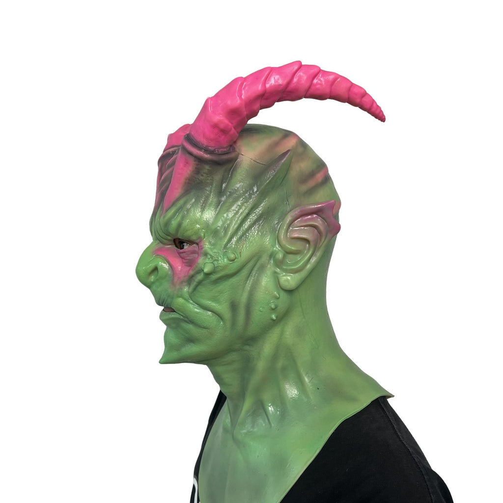 Alien Demon Mask Full Head – Colorful Fantasy Creature Mask for Halloween, Cosplay & Viral Content