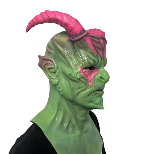 Alien Demon Mask Full Head – Colorful Fantasy Creature Mask for Halloween, Cosplay & Viral Content