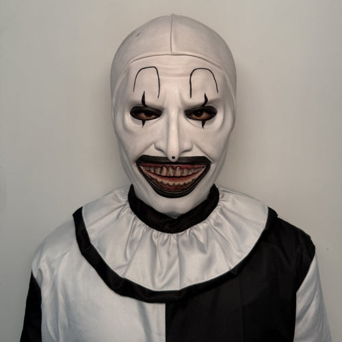 Scary Clown Mask Full Head – Horror Cosplay Mask for Halloween, Party & Prank Costume