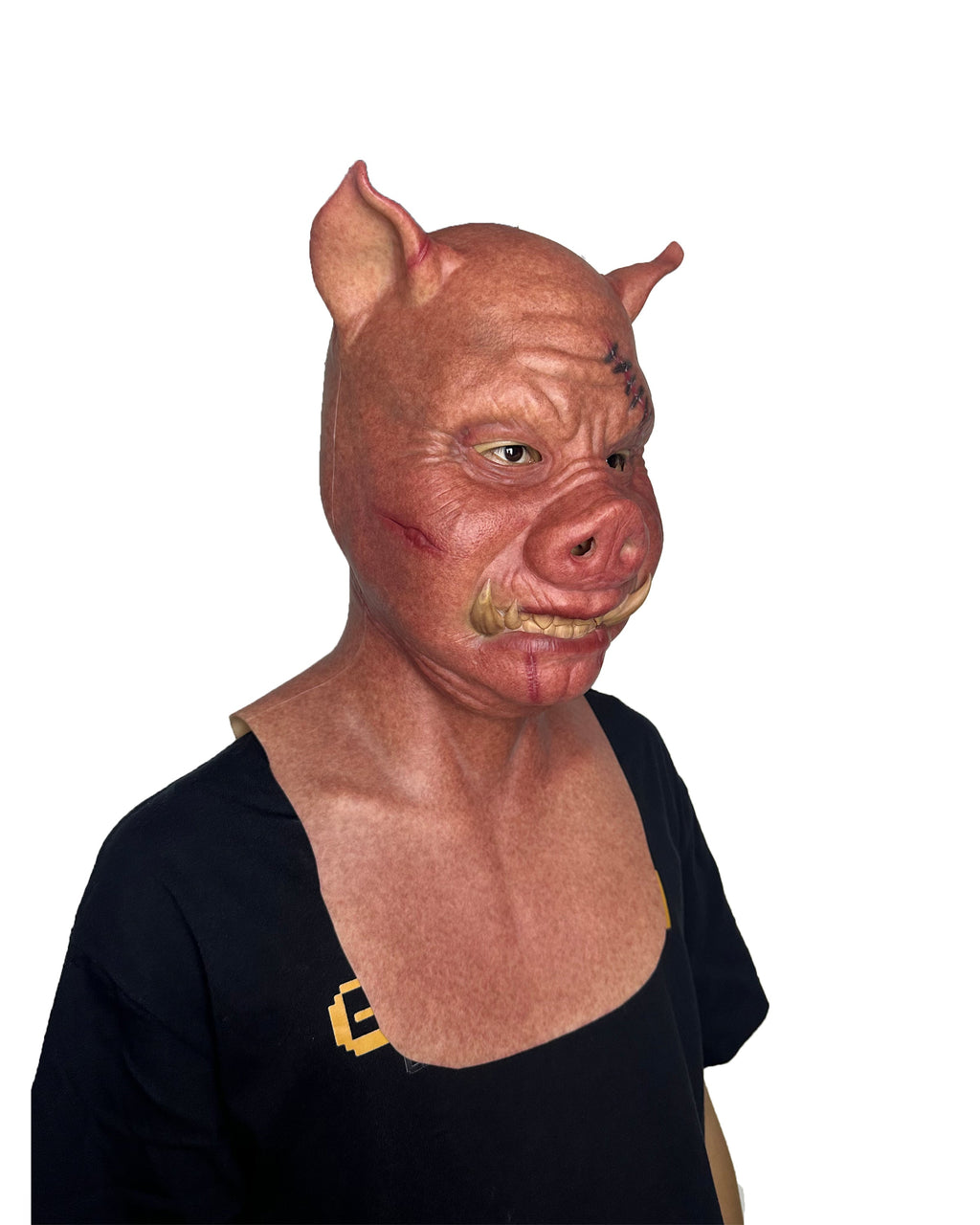 Scary Pig Monster Mask Full Head – Horror Animal Mask for Halloween, Cosplay & Prank