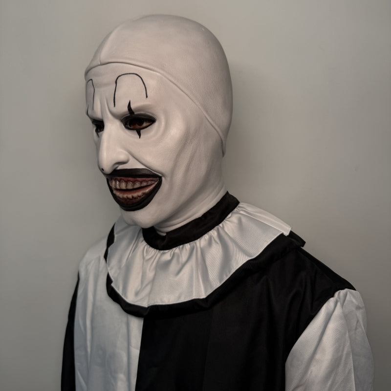 Scary Clown Mask Full Head – Horror Cosplay Mask for Halloween, Party & Prank Costume