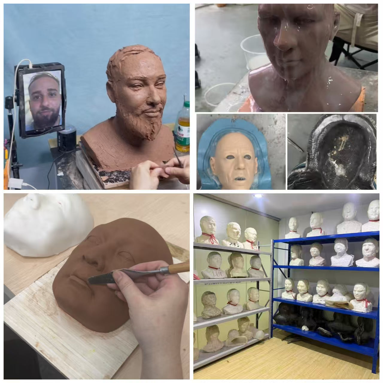 Silicone mask production process